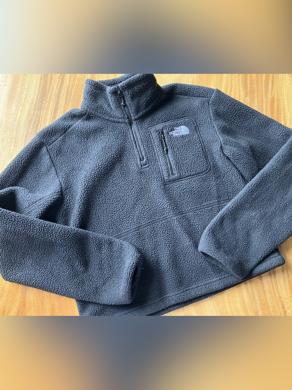 The North Face Black Fleece Quarter-Zip Pullover (Small)